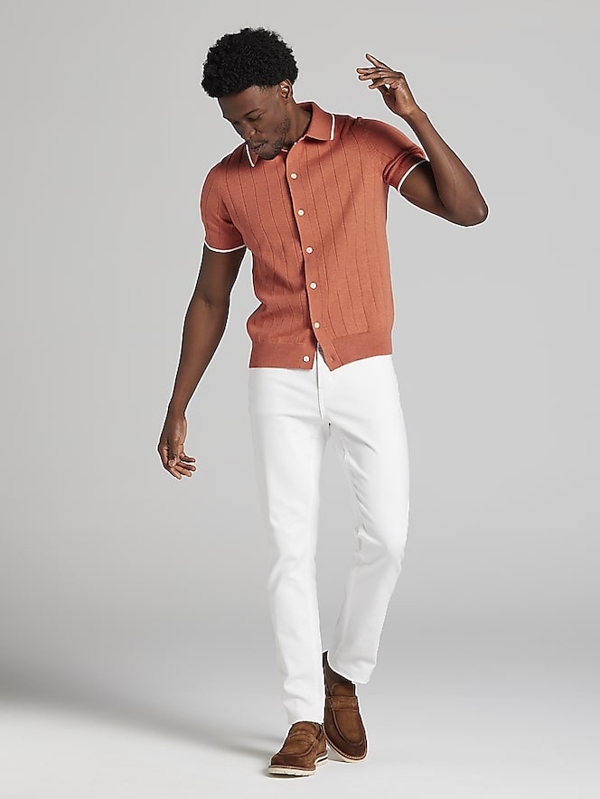 Joseph Abboud Lightweight Button Front Sweater