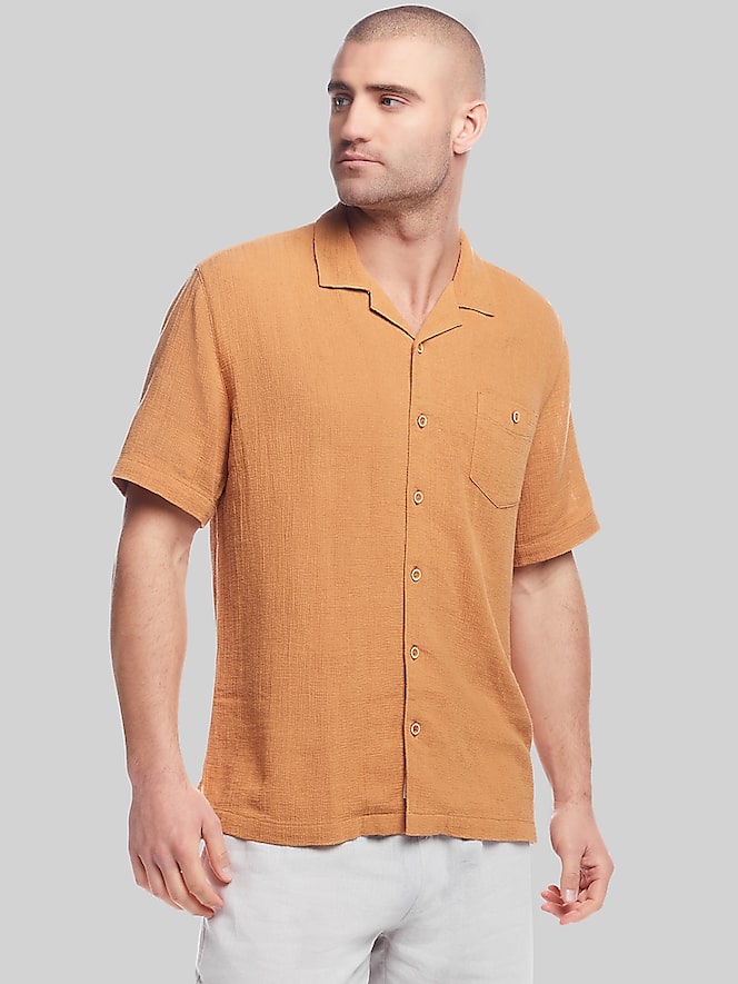 Weatherproof Vintage Classic Fit Short Sleeve Camp Shirt