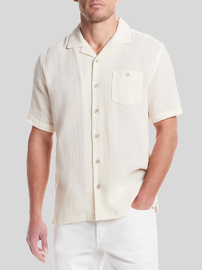 Weatherproof Vintage Classic Fit Short Sleeve Camp Shirt