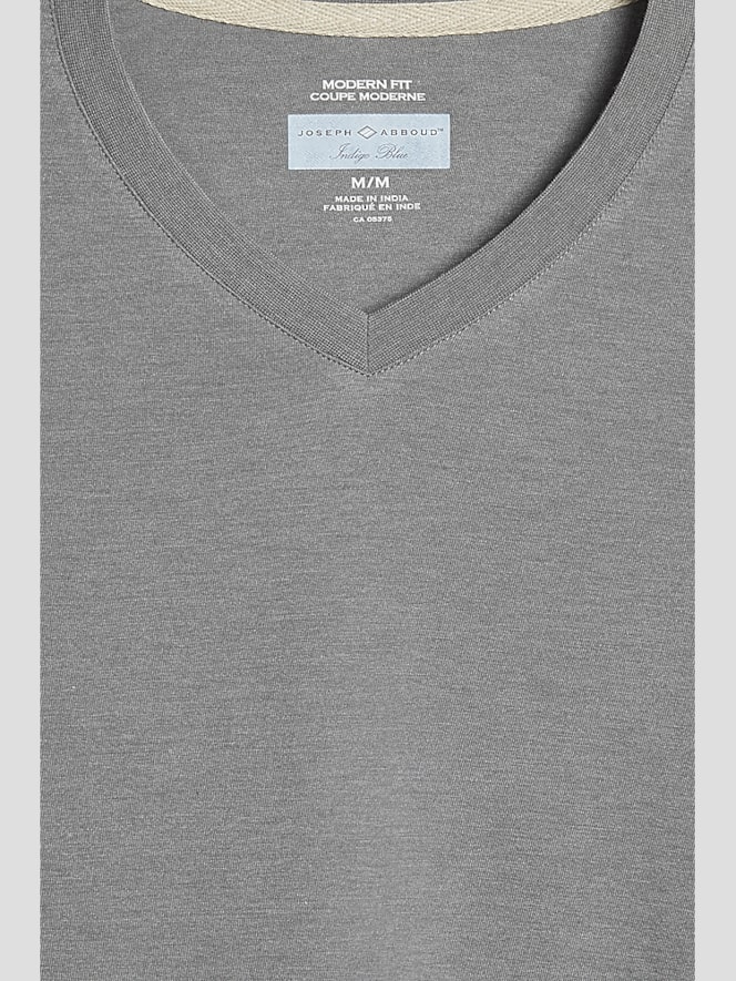 Joseph Abboud Modern Fit Breathable Burnout V-Neck Tee