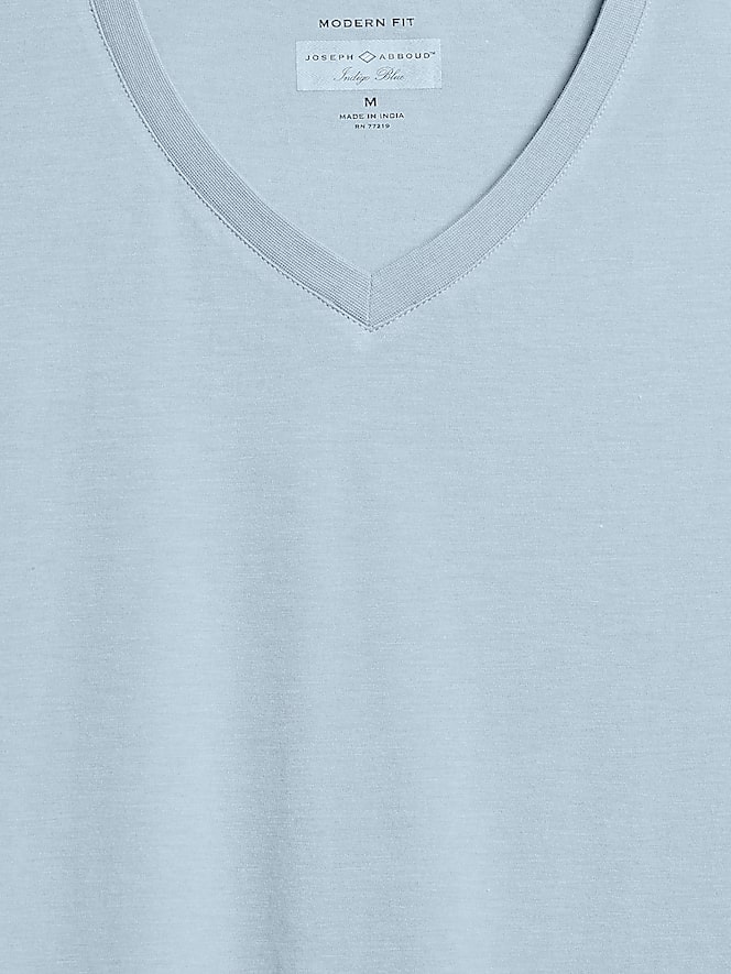Joseph Abboud Modern Fit Breathable Burnout V-Neck Tee