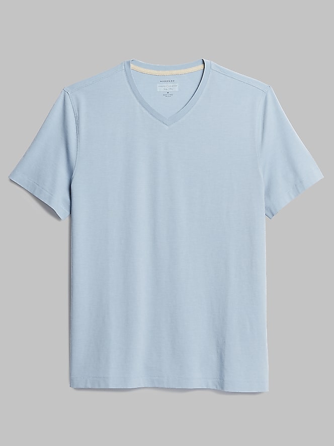 Joseph Abboud Modern Fit Breathable Burnout V-Neck Tee