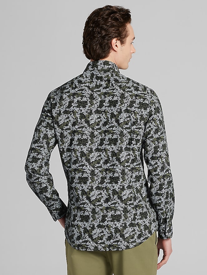 Awearness Kenneth Cole CHILLFLEX Slim Fit 4-Way Stretch Button Up Shirt