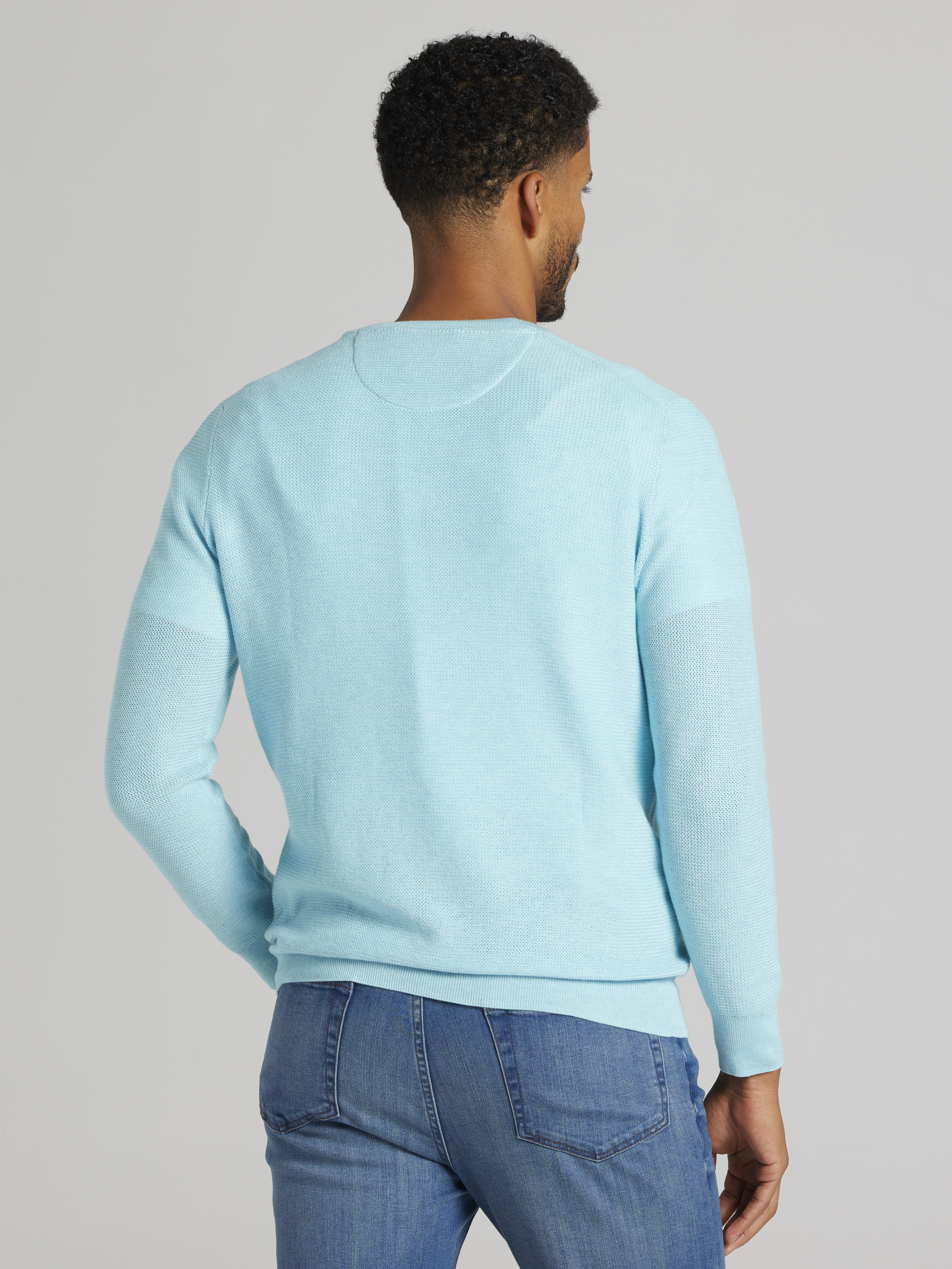 Modern Fit Lightweight Crewneck Sweater