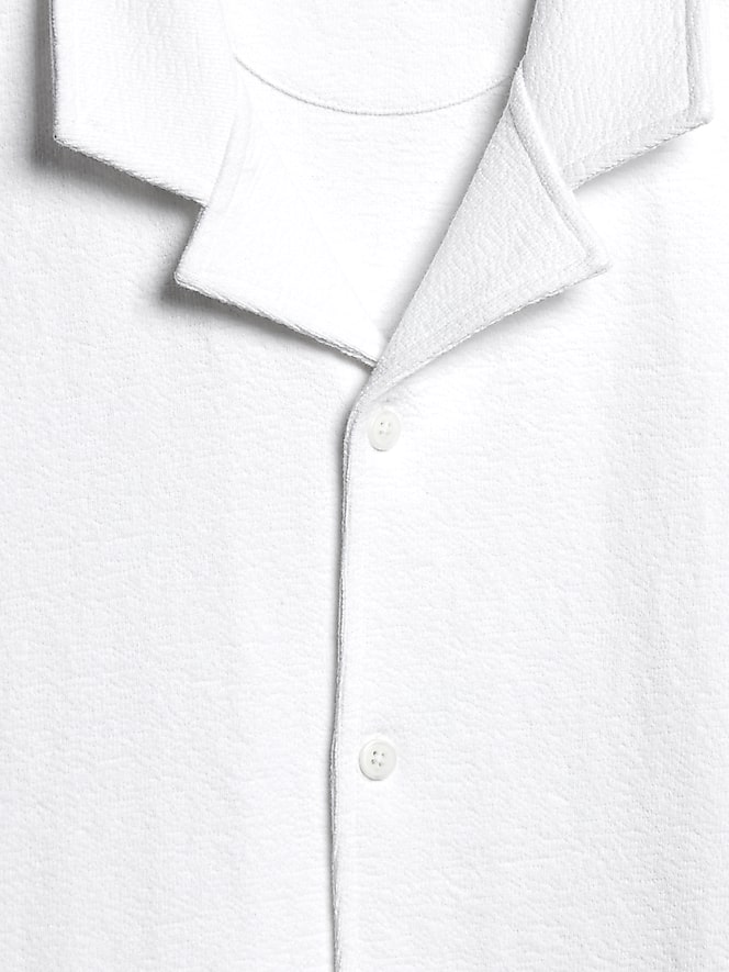 Joseph Abboud Modern Fit Terry Camp Shirt