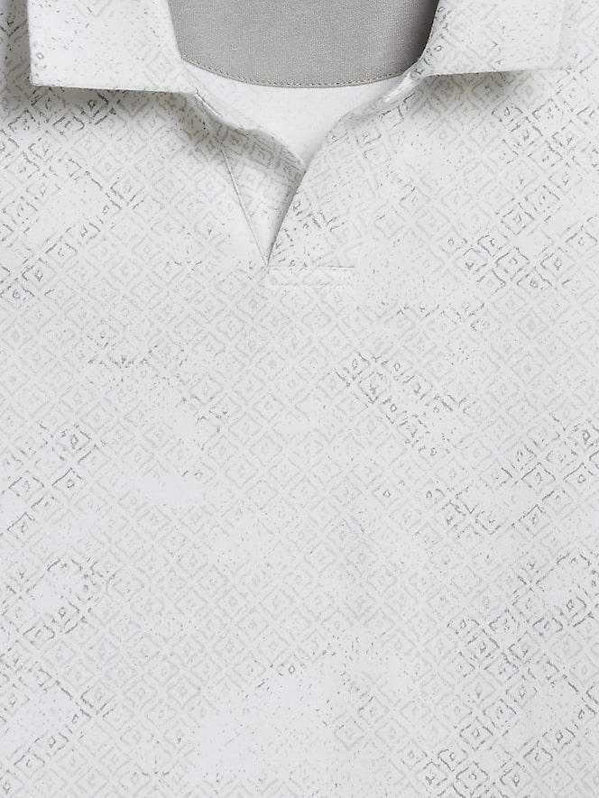 Joseph Abboud Modern Fit Mosaic Print Polo