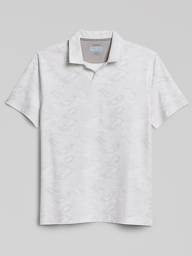 Joseph Abboud Modern Fit Mosaic Print Polo