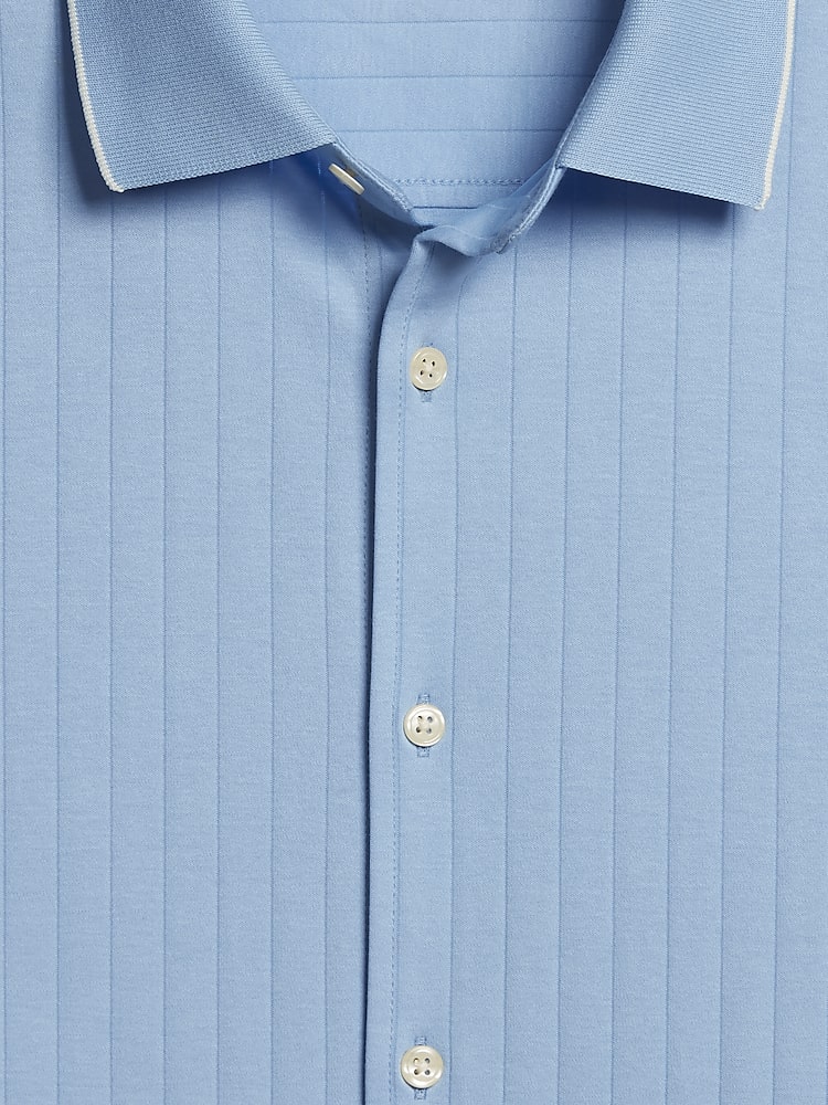 Joseph Abboud Modern Fit Breathable Short Sleeve Button Up