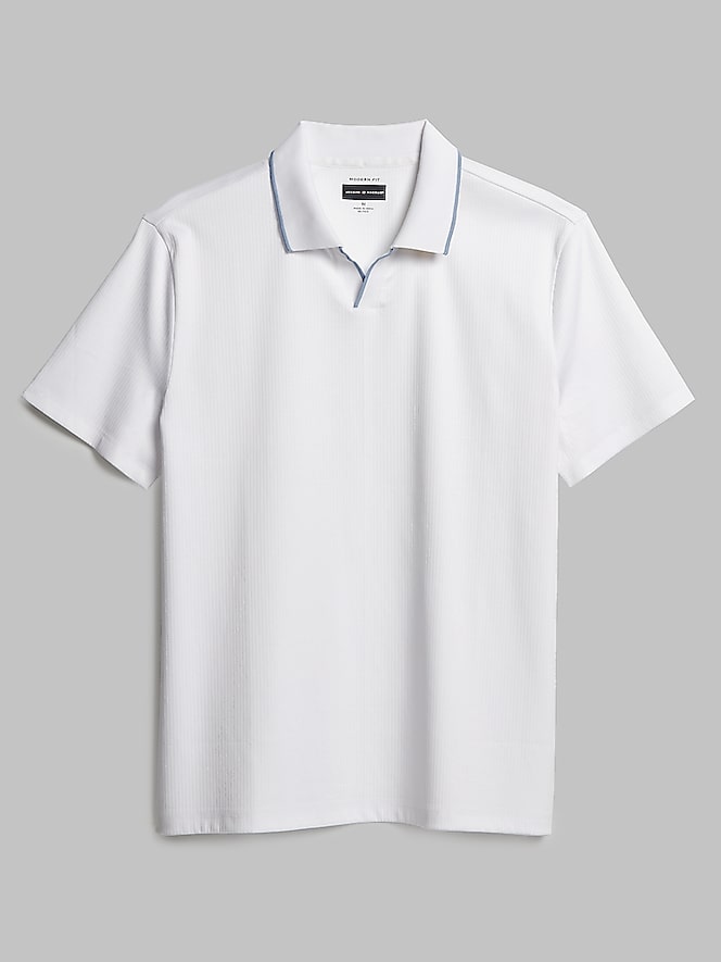 Joseph Abboud Modern Fit Luxe Mini Stripe Johnny Polo