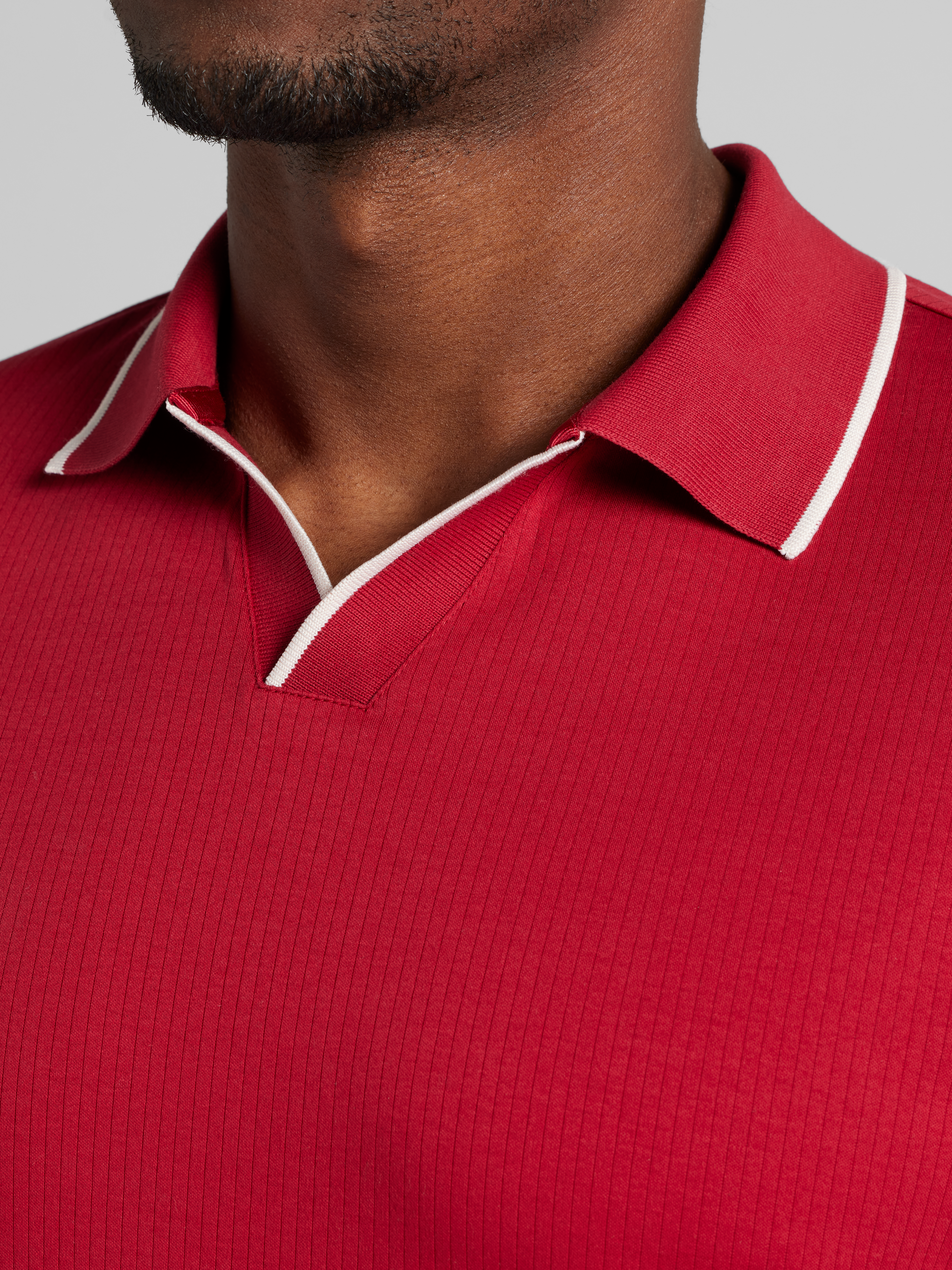 Modern Fit Luxe Mini Stripe Johnny Polo