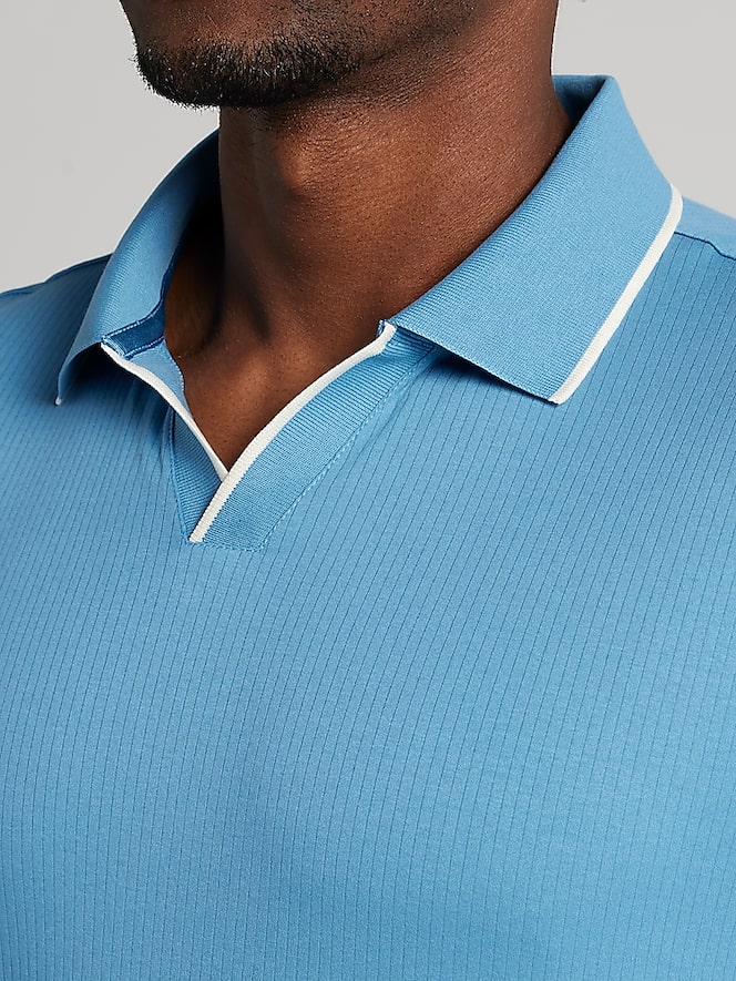 Joseph Abboud Modern Fit Luxe Mini Stripe Johnny Polo