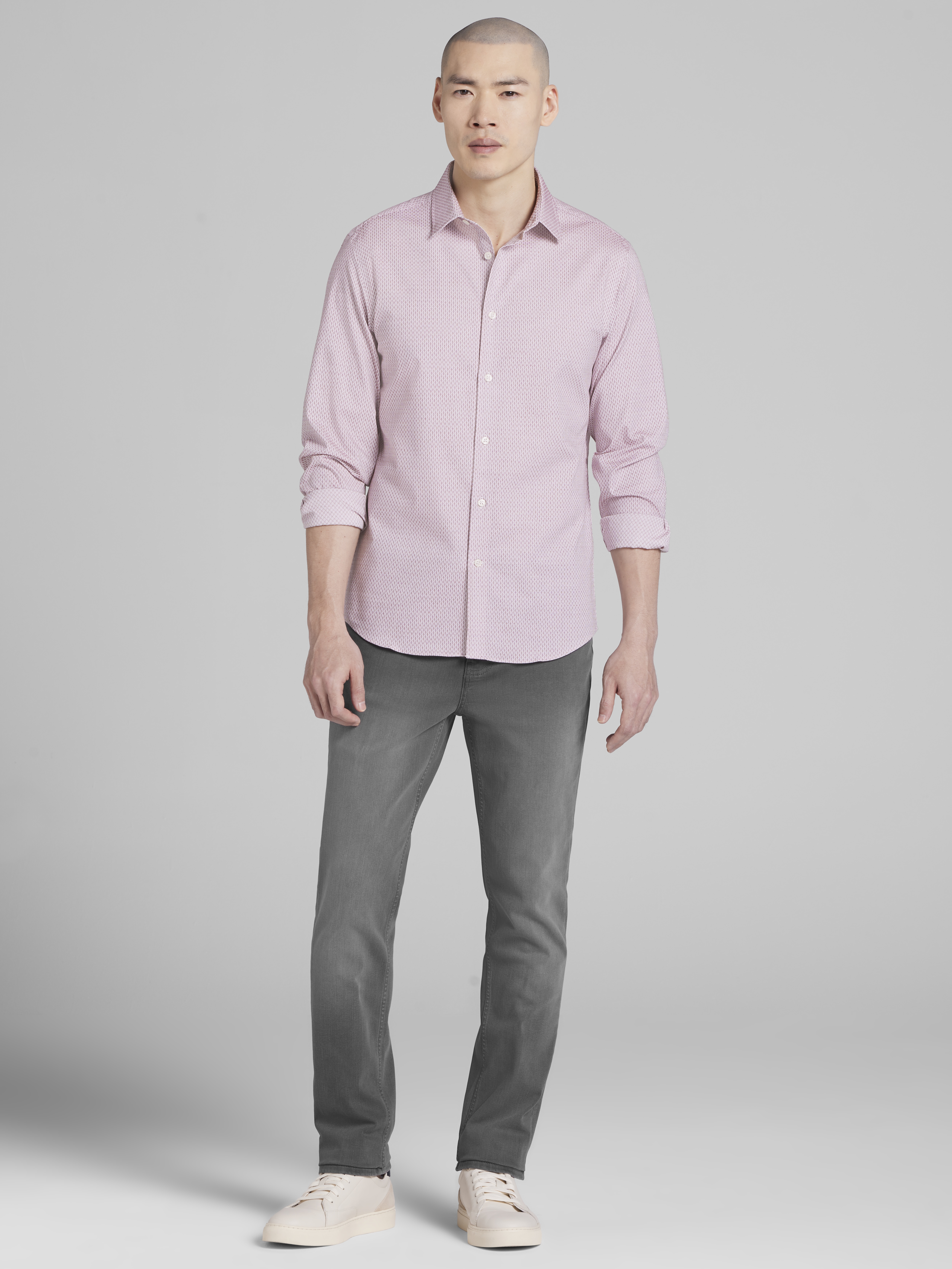 CHILLFLEX Slim Fit 4-Way Stretch Button Up Shirt