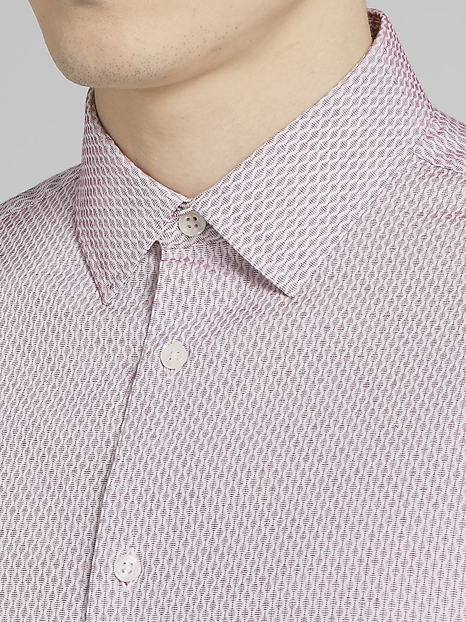 Awearness Kenneth Cole Men's CHILLFLEX Slim Fit 4-Way Stretch Button Up Shirt , Red