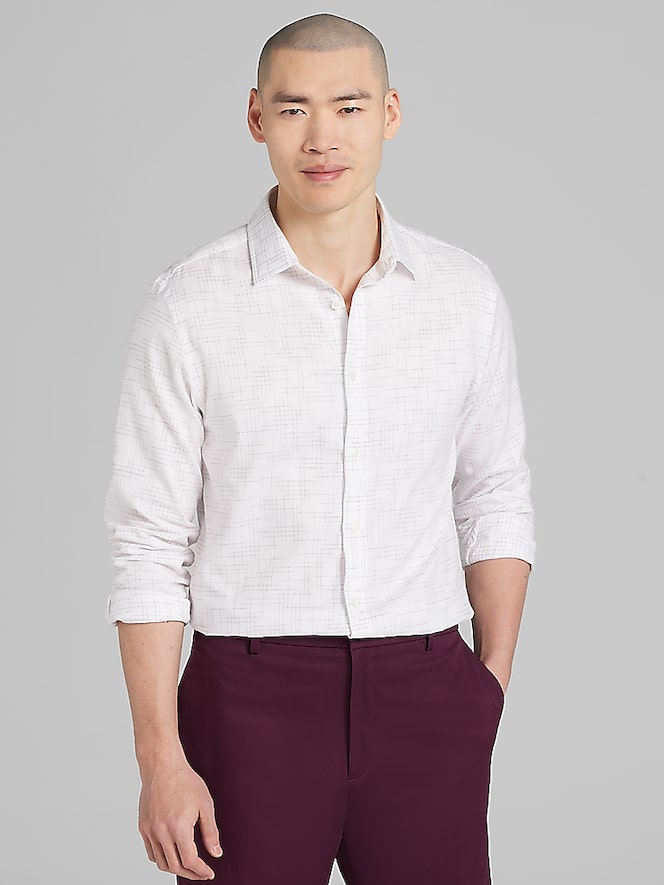 Awearness Kenneth Cole CHILLFLEX Slim Fit 4-Way Stretch Button Up Shirt