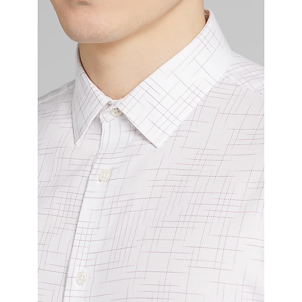 Awearness Kenneth Cole Big & Tall Men's CHILLFLEX Slim Fit 4-Way Stretch Button Up Shirt White - Size: 1X TMW6B9U50110