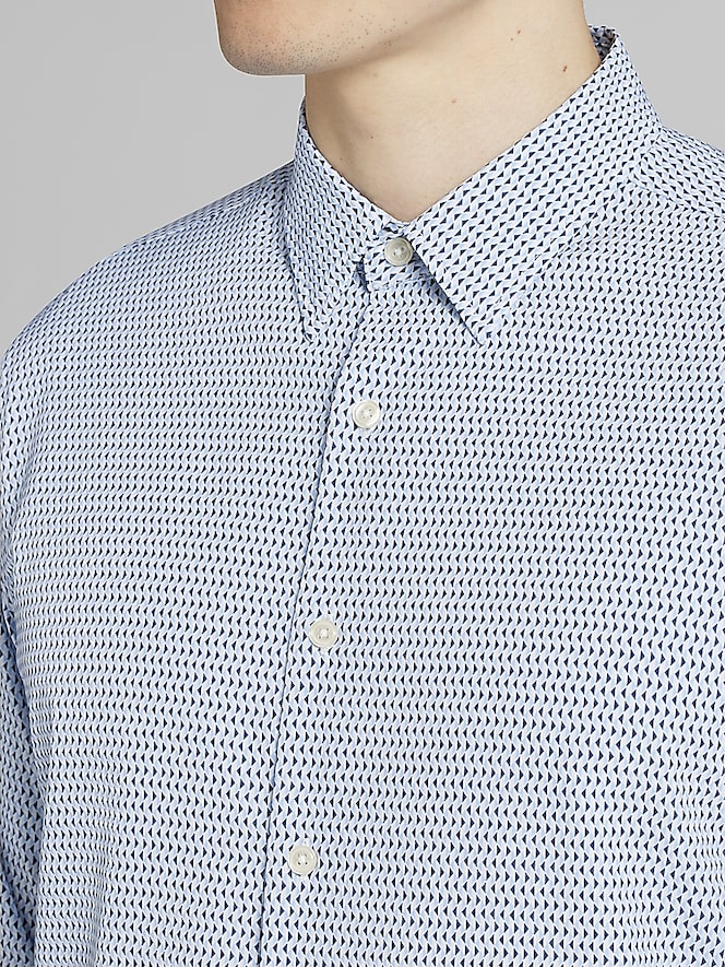 Awearness Kenneth Cole Slim Fit 4-Way Stretch Button Up Shirt
