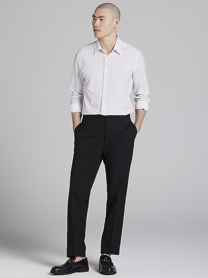 Awearness Kenneth Cole Slim Fit 4-Way Stretch Button Up Shirt