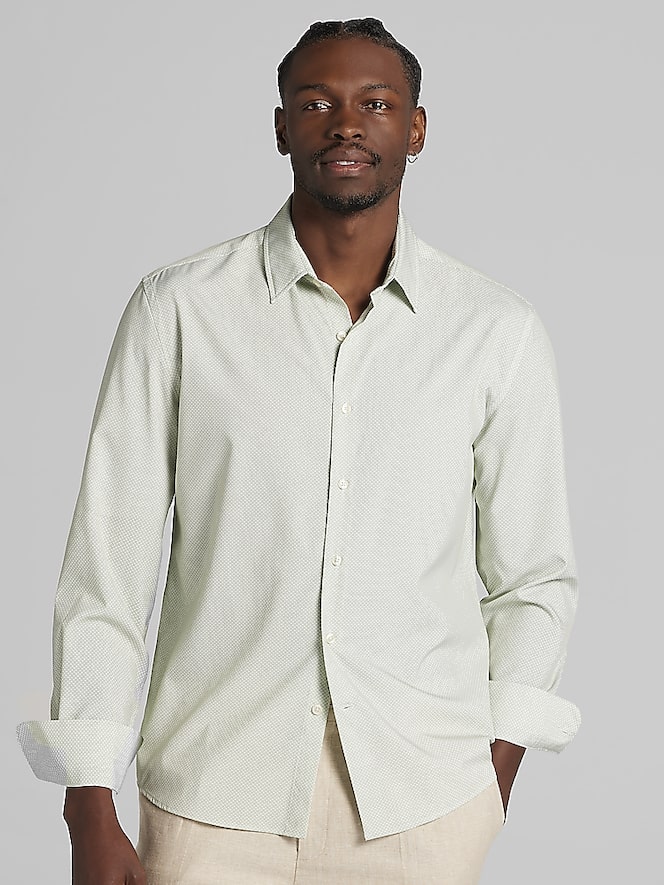 Pronto Uomo Modern Fit 4-Way Stretch Button Up Shirt