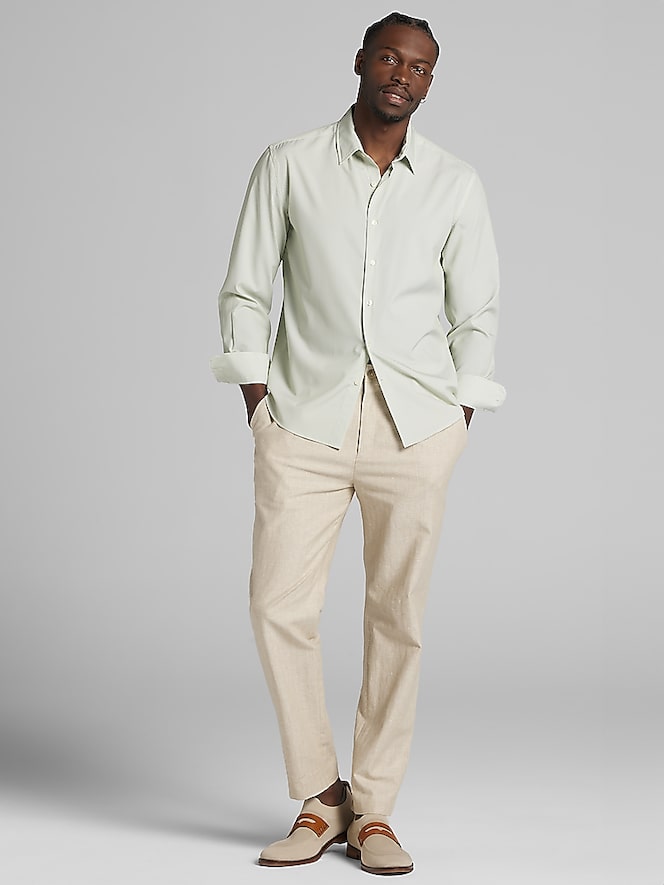 Pronto Uomo Modern Fit 4-Way Stretch Button Up Shirt