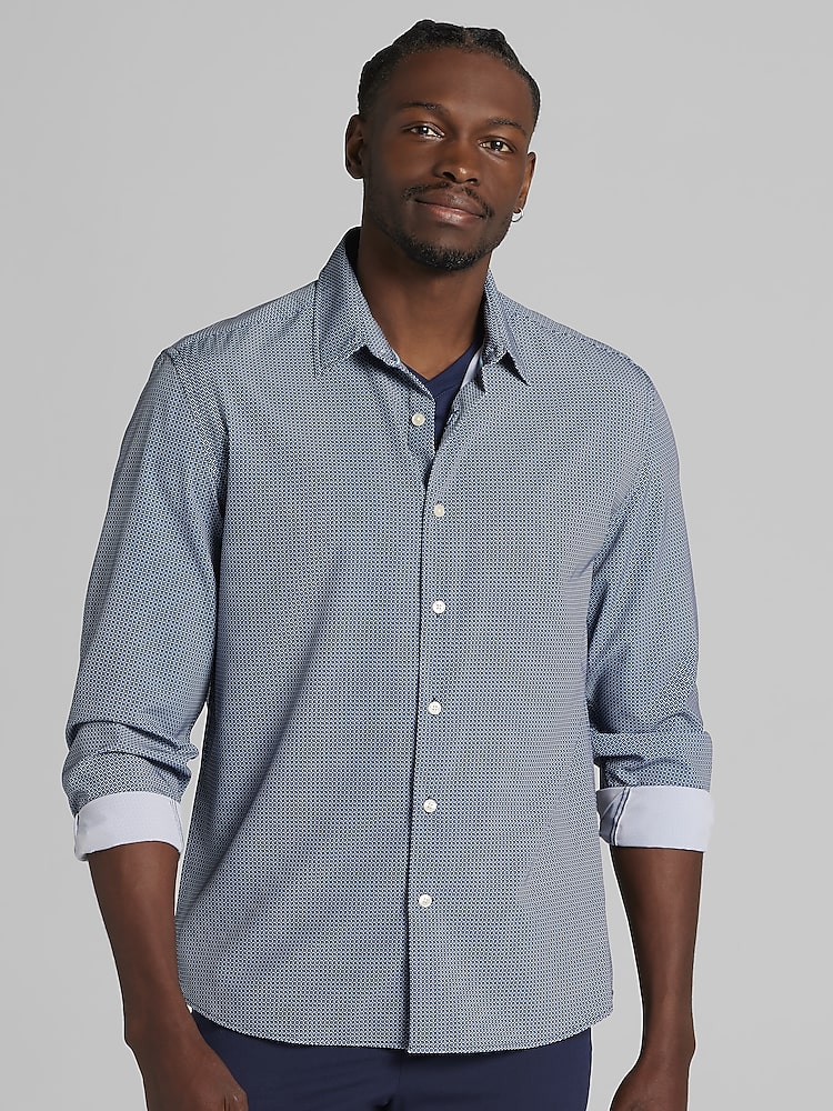 formal shirt stretchy button up shirts mens
