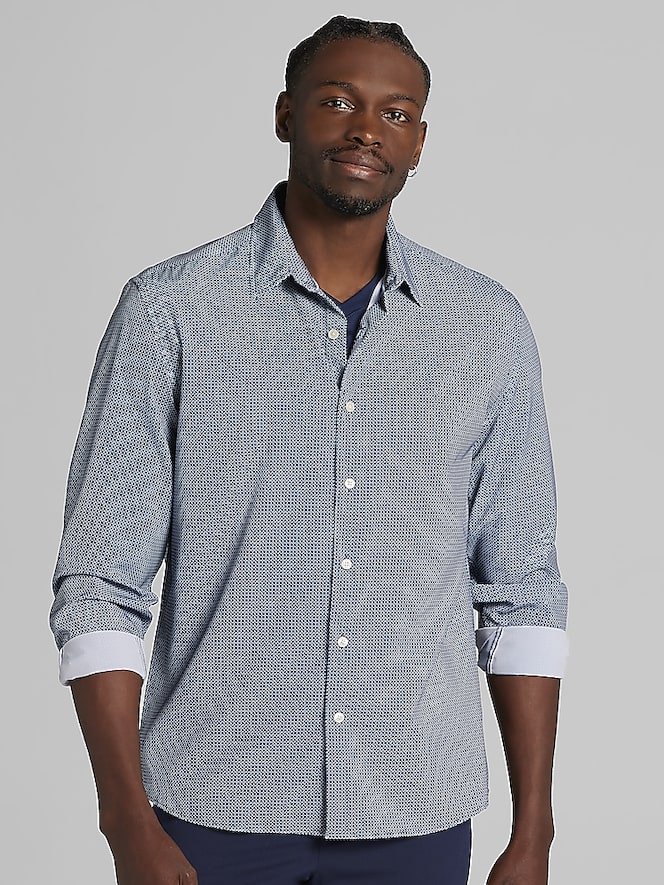 Pronto Uomo Modern Fit 4-Way Stretch Button Up Shirt