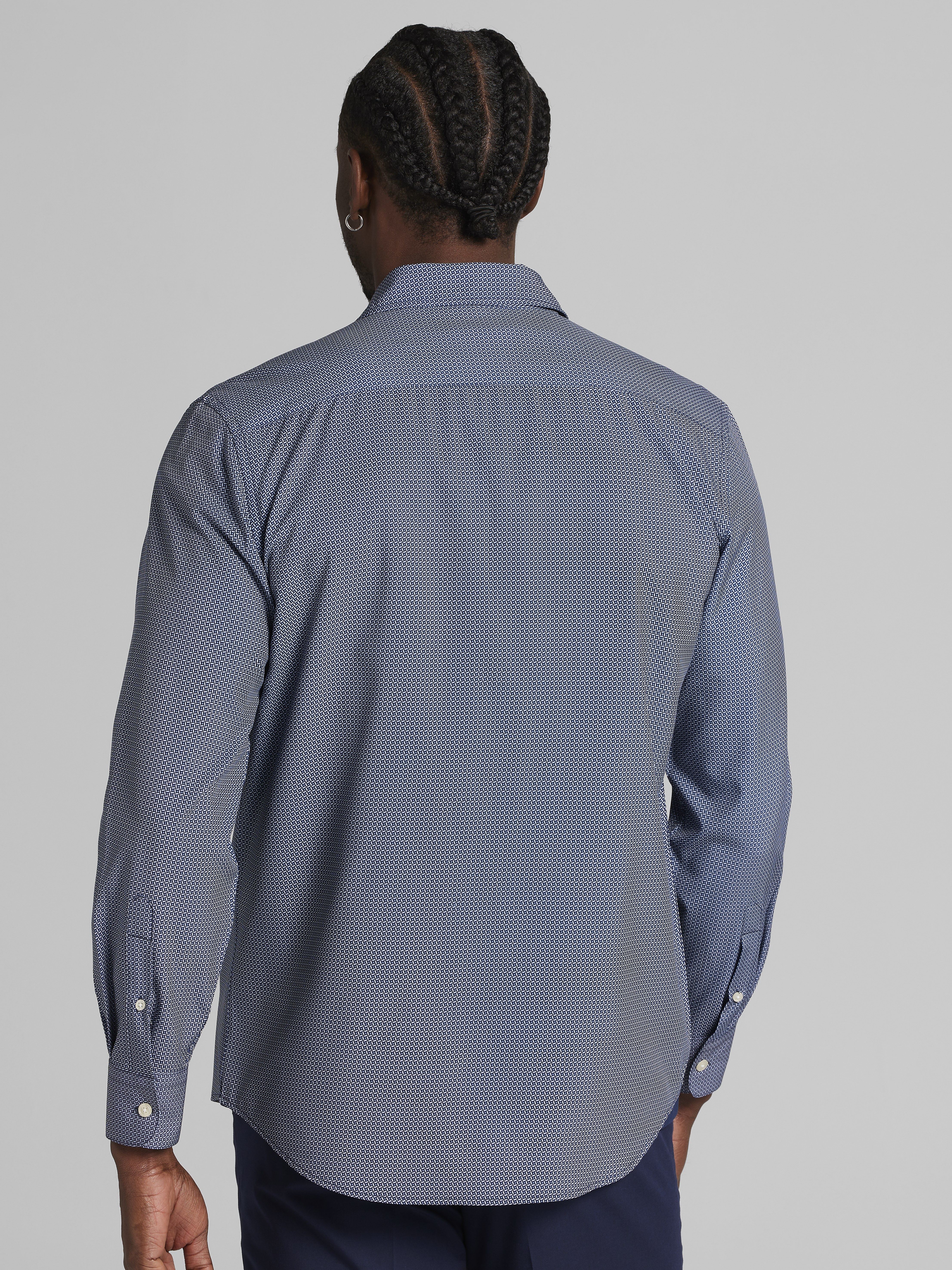 Modern Fit 4-Way Stretch Button Up Shirt