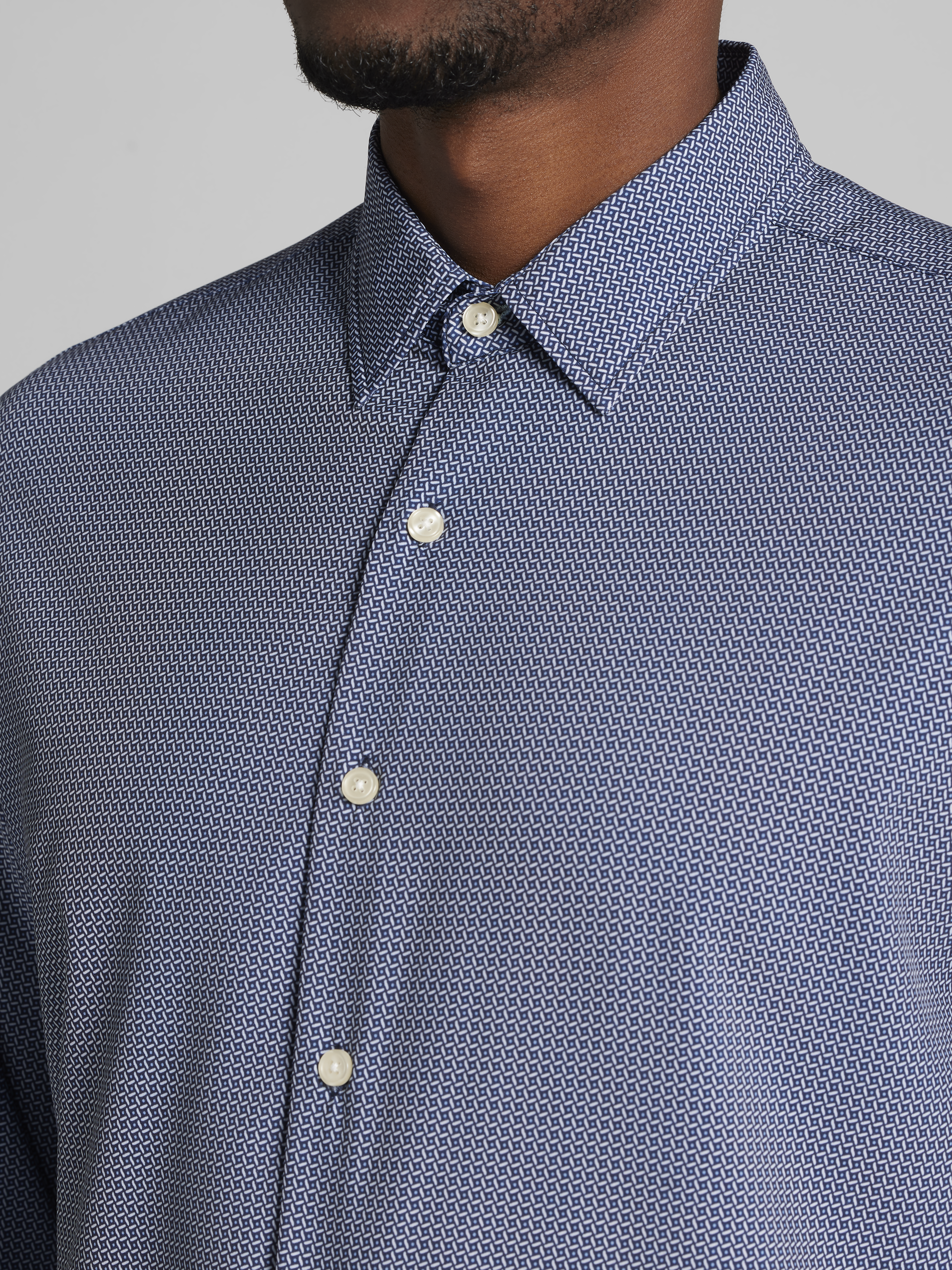 Modern Fit 4-Way Stretch Button Up Shirt