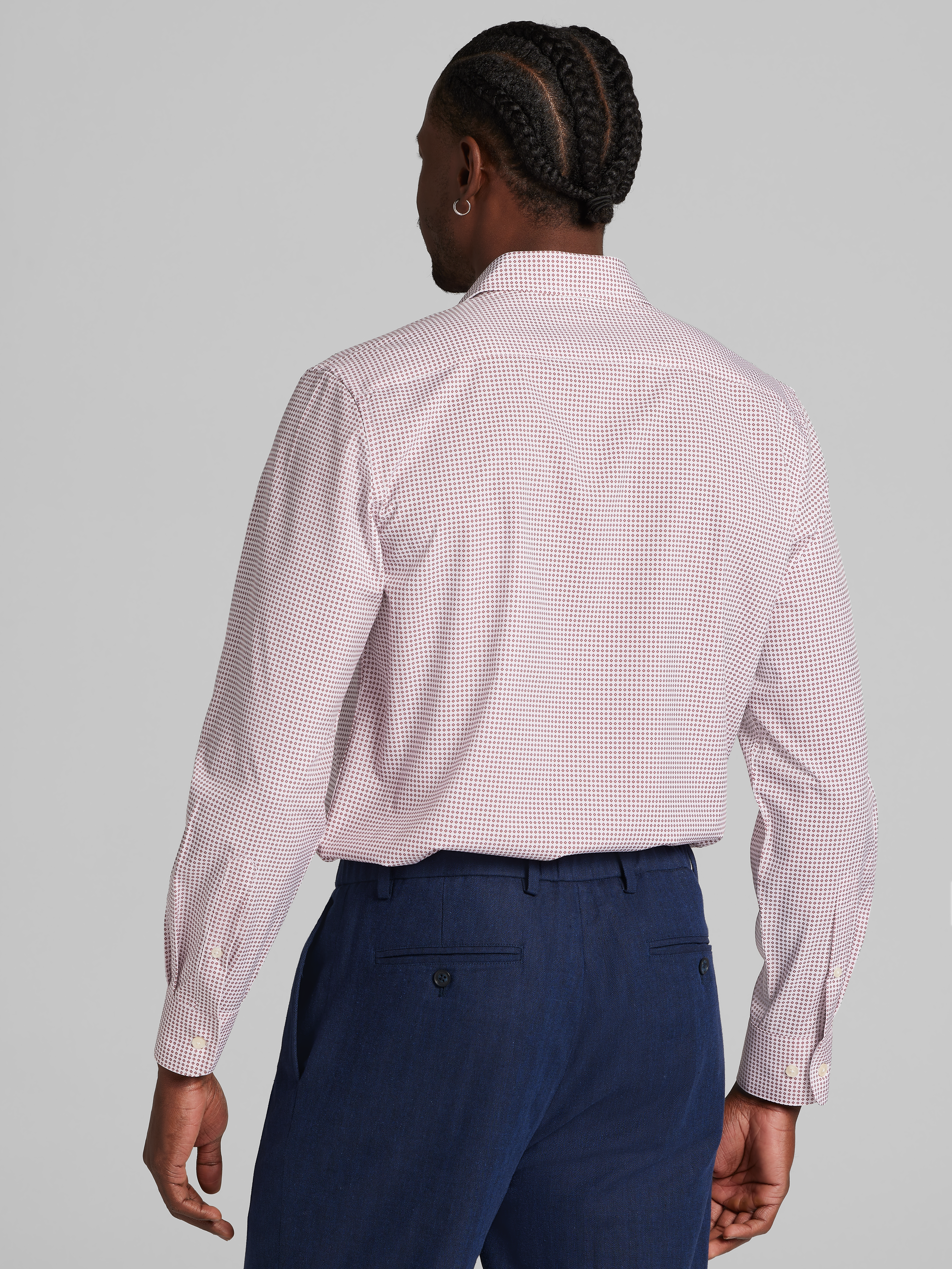 Modern Fit 4-Way Stretch Button Up Shirt