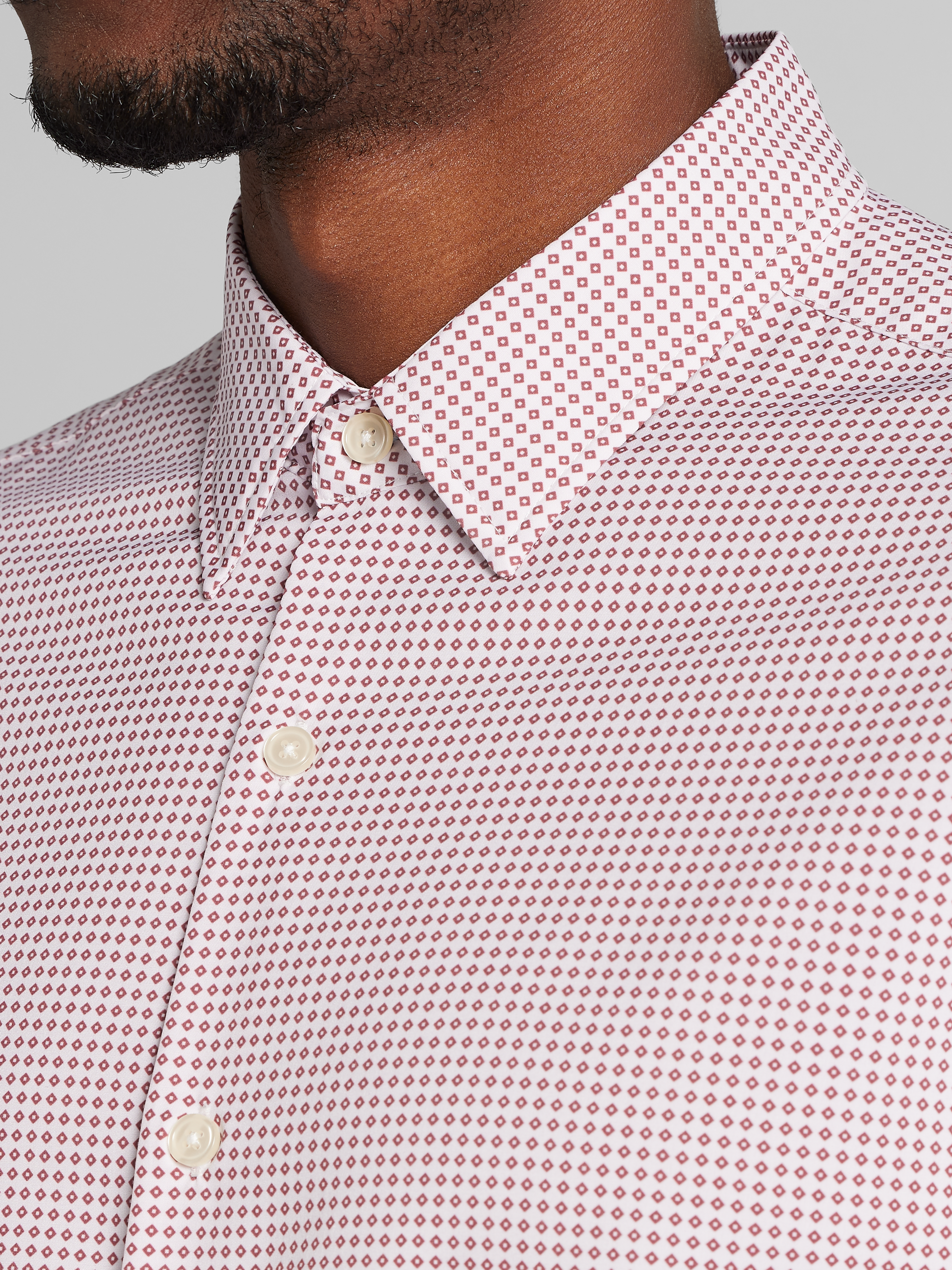 Modern Fit 4-Way Stretch Button Up Shirt