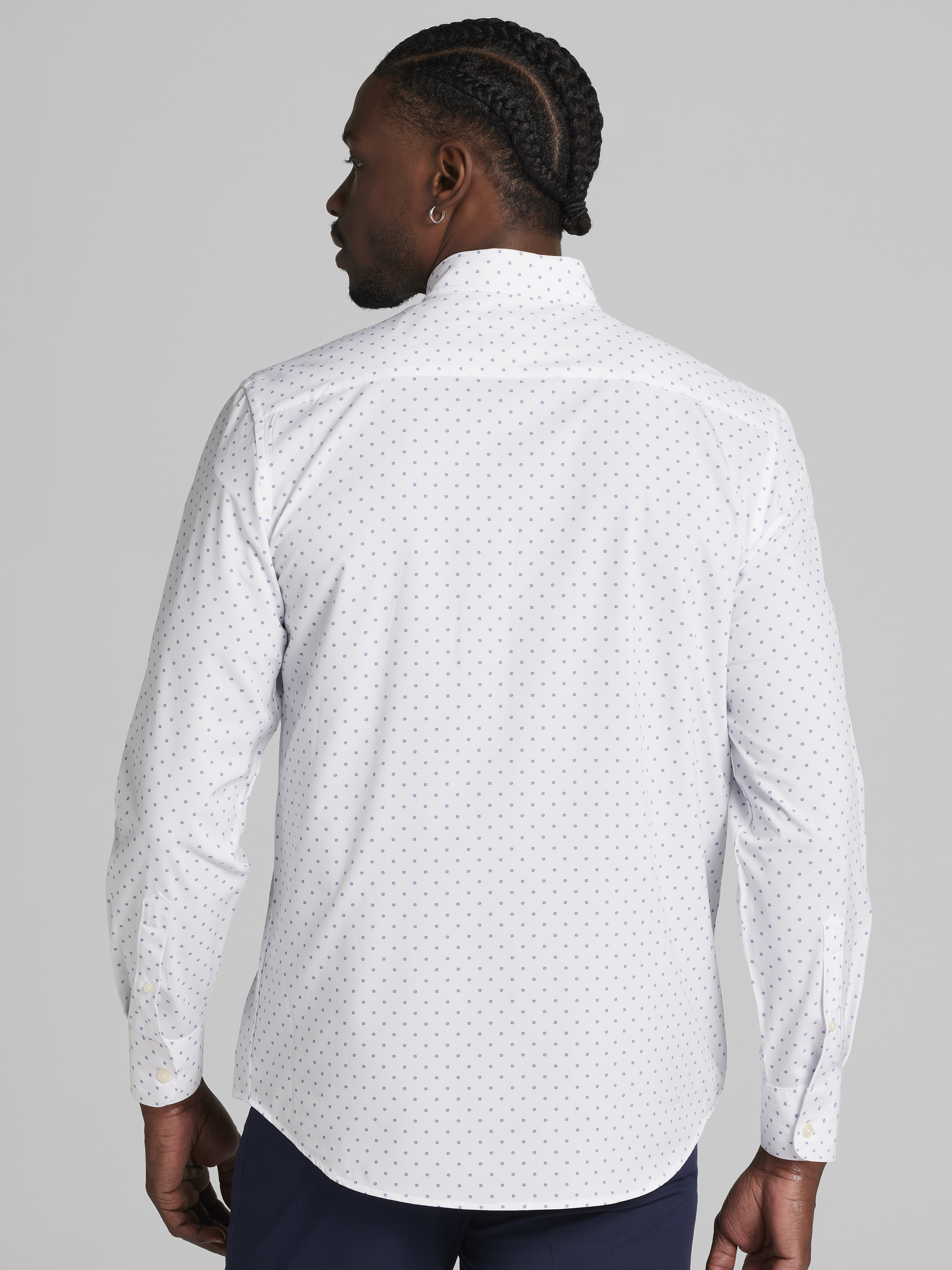 Modern Fit 4-Way Stretch Button Up Shirt