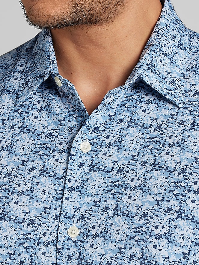 Pronto Uomo Modern Fit 4-Way Stretch Button Up Shirt