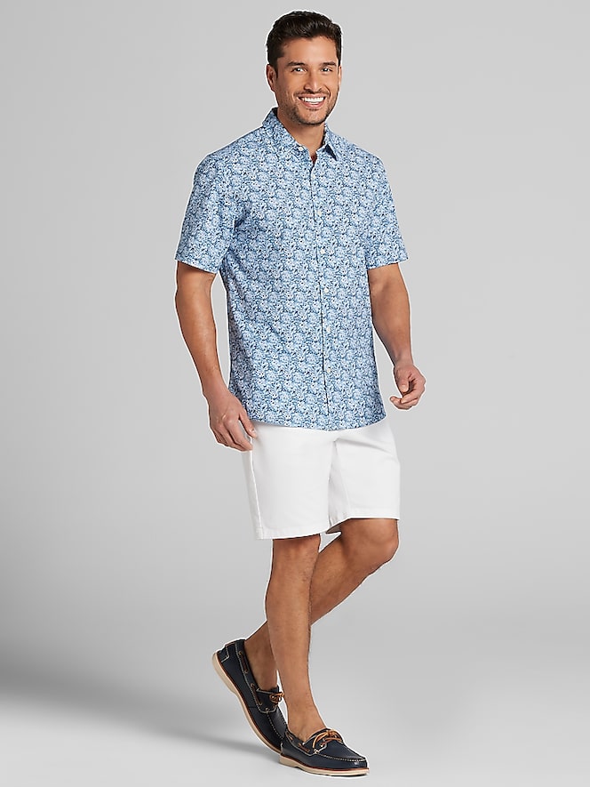 Pronto Uomo Modern Fit 4-Way Stretch Button Up Shirt