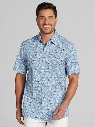 sachin and babi light blue dress Alimens & Gentle Men's Wrinkle-Free Fashion Fit Long Sleeve Stretch Dress  Shirt, Casual Button Down main image 0