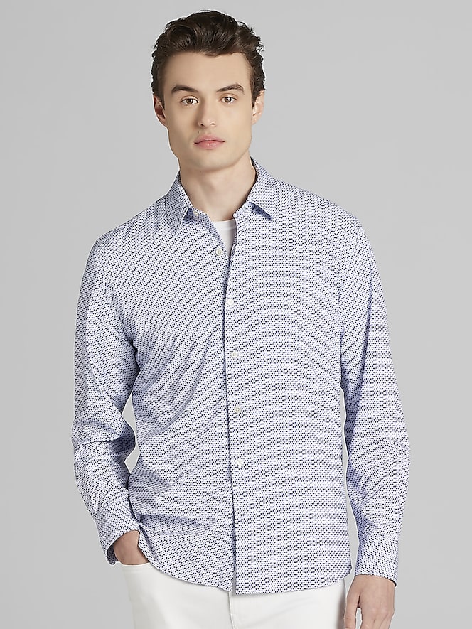 Pronto Uomo Modern Fit 4-Way Stretch Button Up Shirt