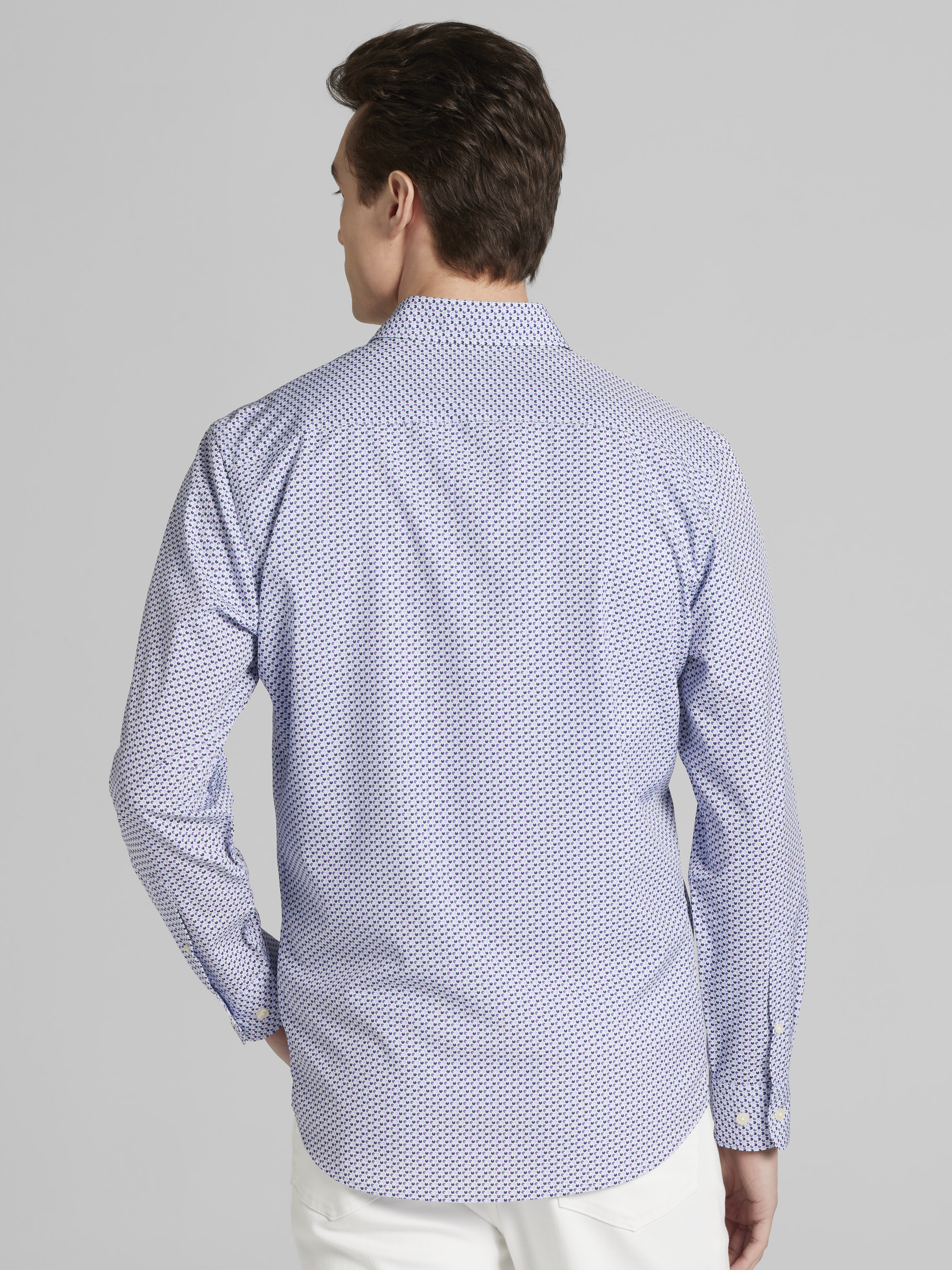 Modern Fit 4-Way Stretch Button Up Shirt