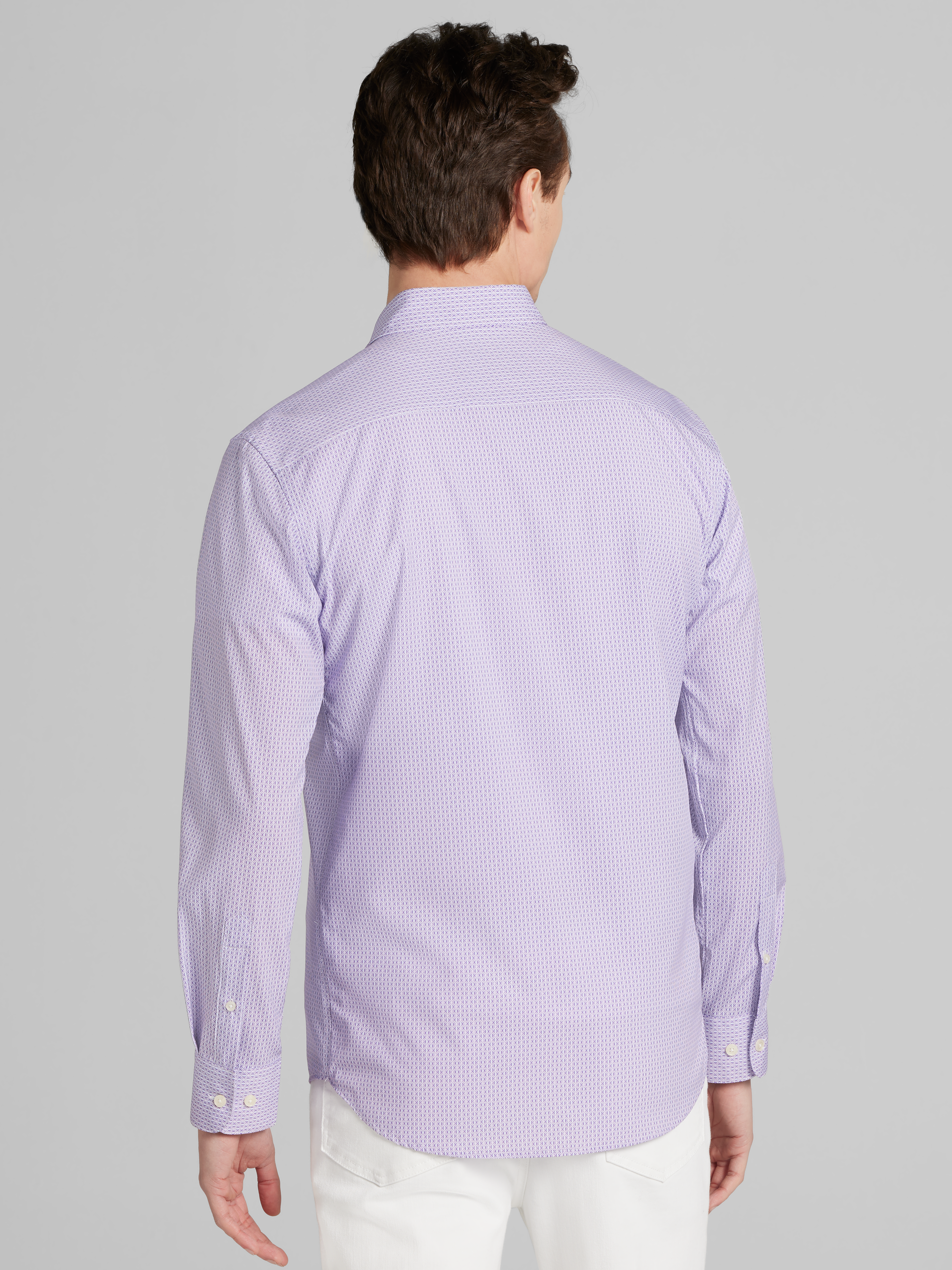 Modern Fit 4-Way Stretch Button Up Shirt