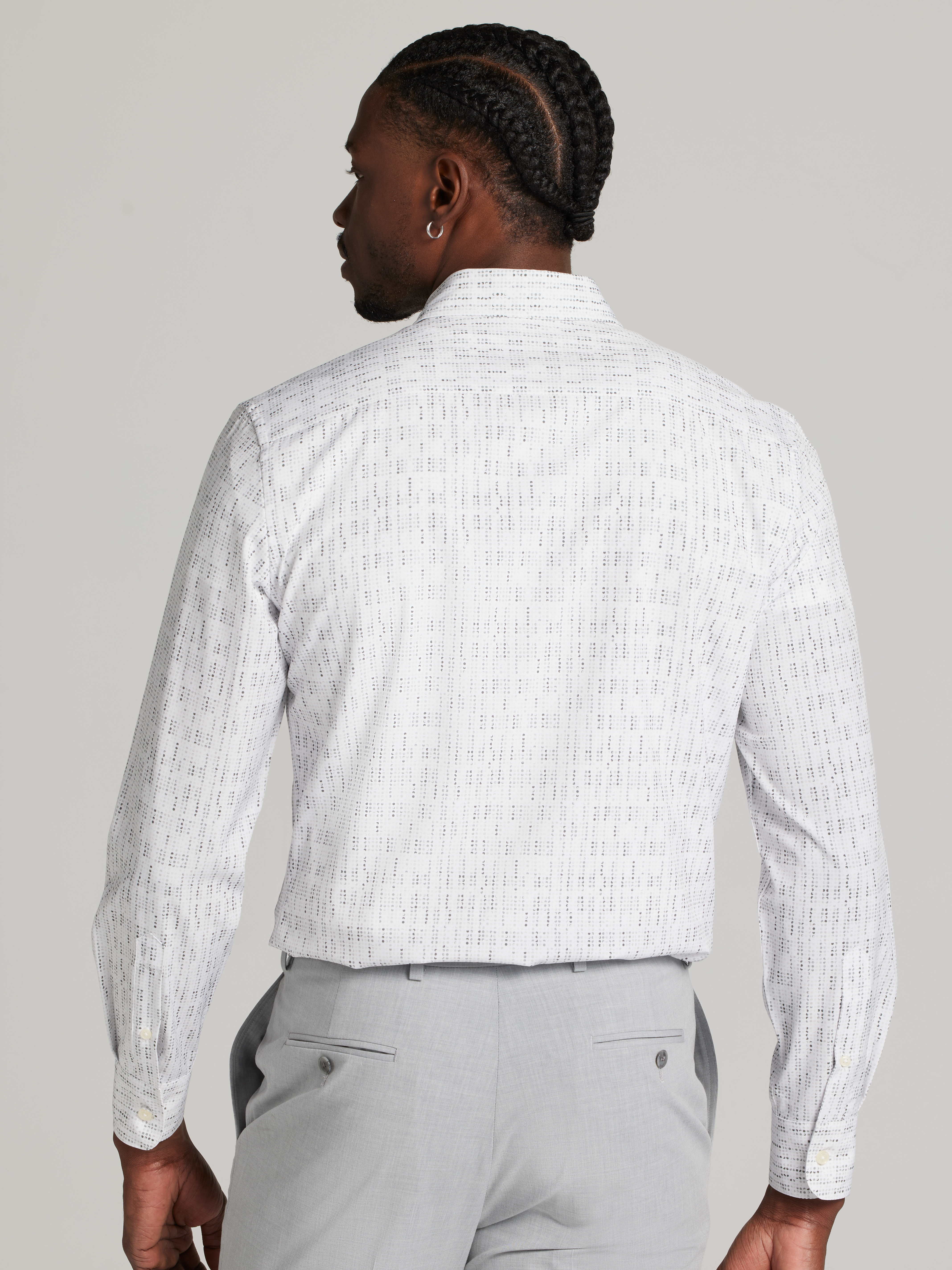 Modern Fit 4-Way Stretch Button Up Shirt