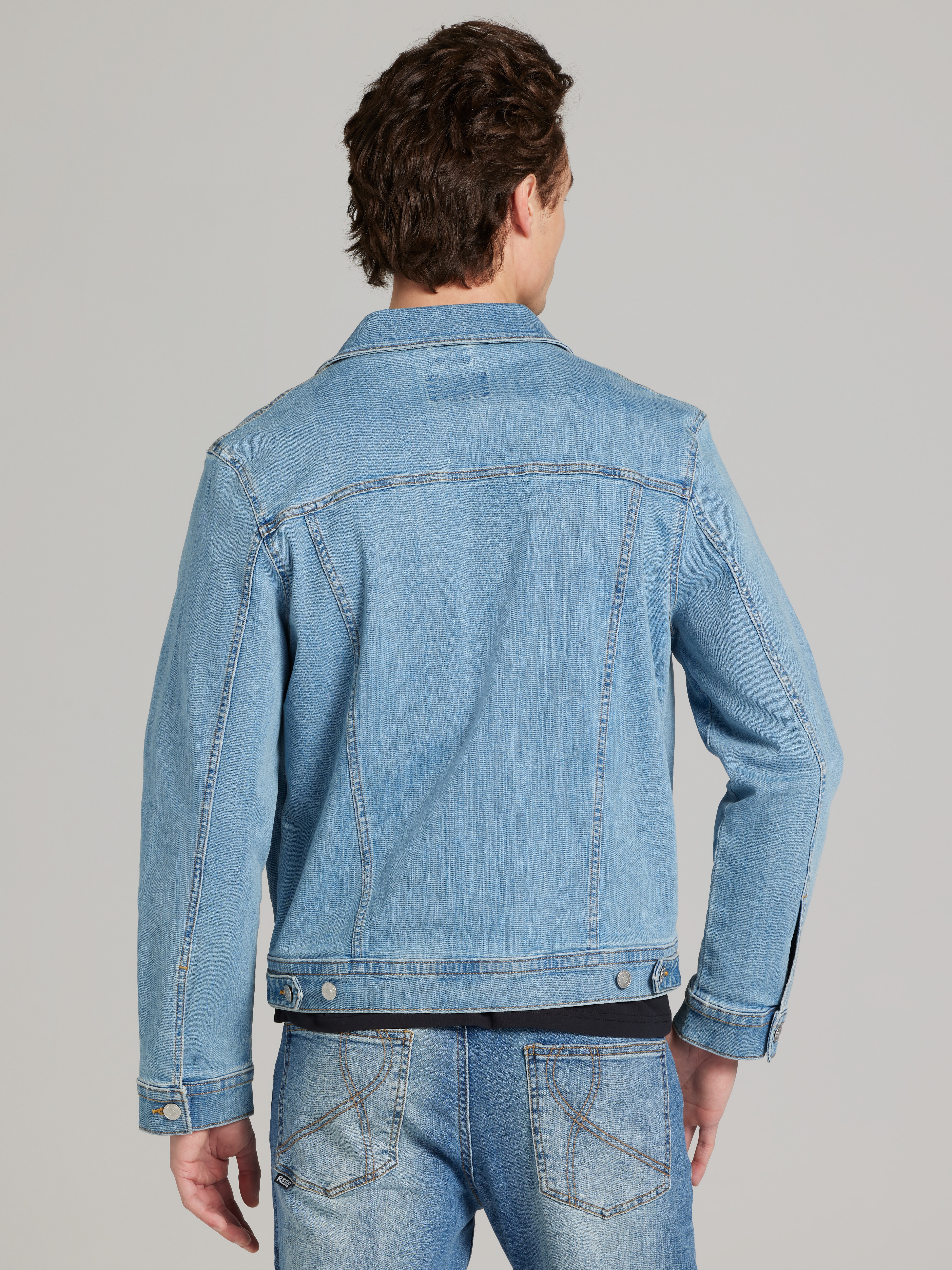 Modern Fit Denim Trucker Jacket