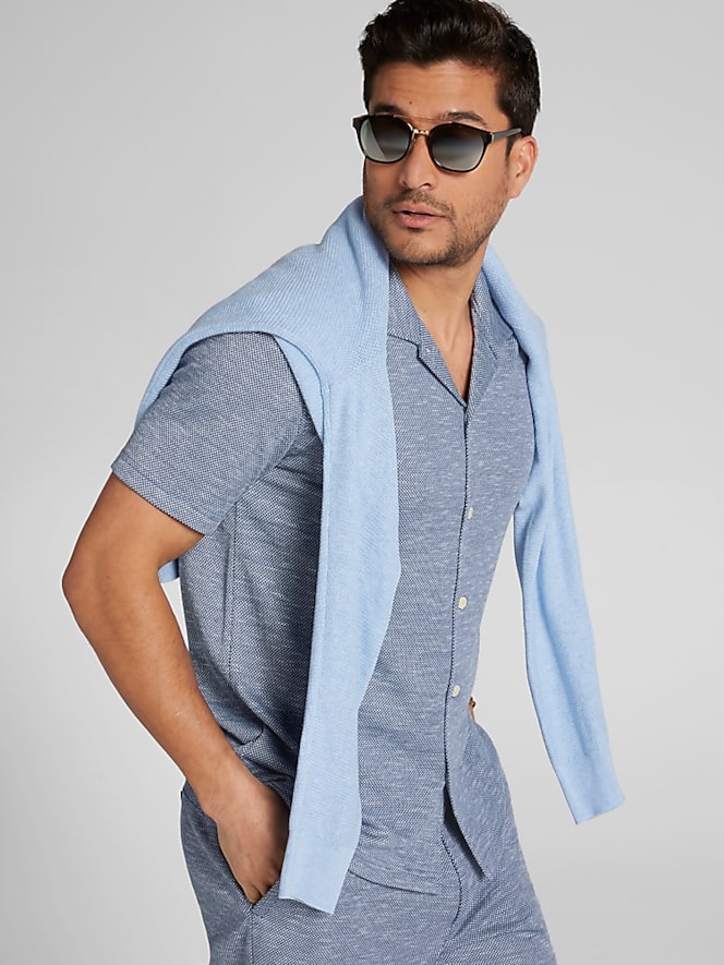 Joseph Abboud Modern Fit Pique Knit Shorts