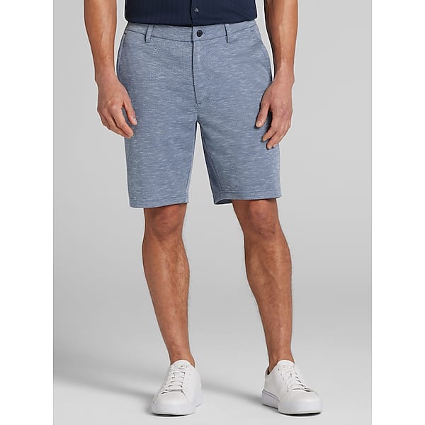Joseph Abboud Big & Tall Men's Modern Fit Pique Knit Shorts Navy - Size: 1X TMW6BBB50101