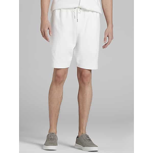 Joseph Abboud Men's Modern Fit Terry Shorts White - Size: XXL TMW6BBD50010