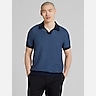Joseph Abboud Vertical Stripe Johnny Collar Short Sleeve Polo Sweater
