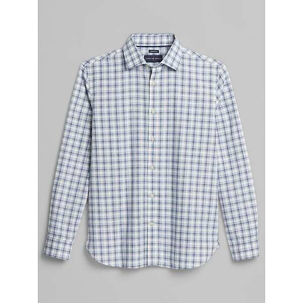 Joseph Abboud Big & Tall Men's Modern Fit Button Up Shirt Blue - Size: 2XLT TMW6BBP50714