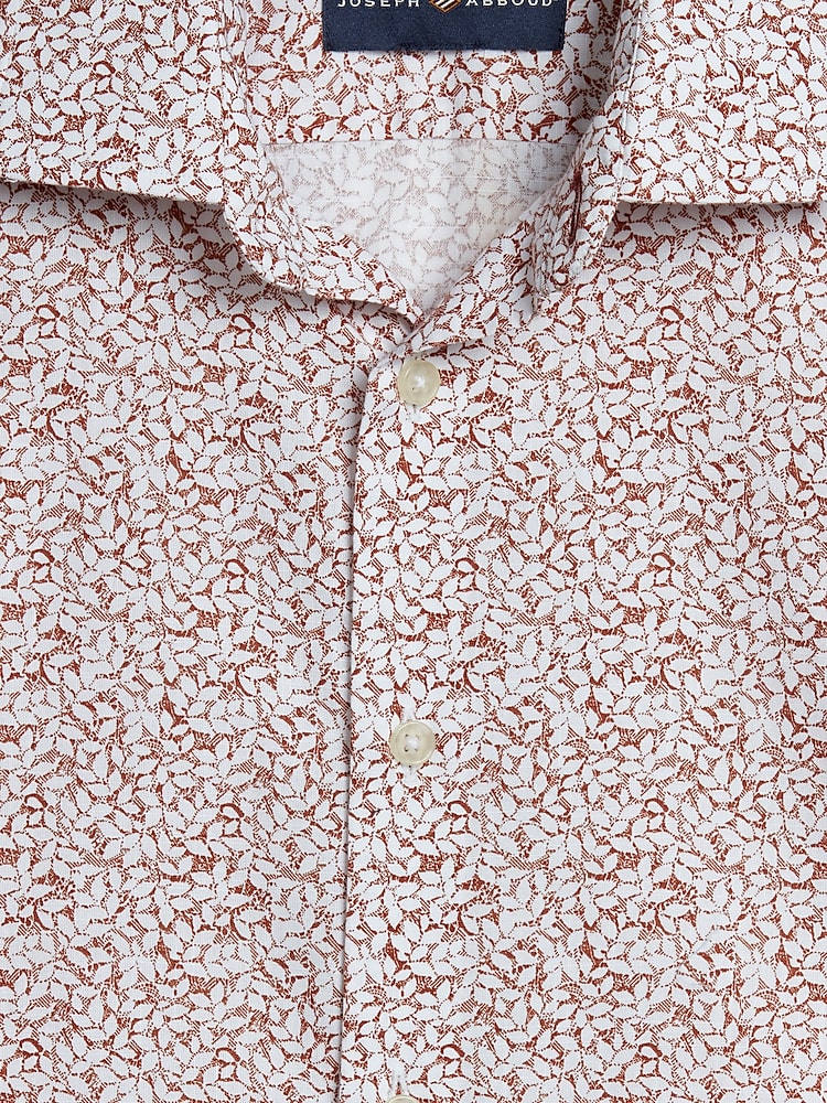 Joseph Abboud Modern Fit Mini Leaf Camp Shirt | Camp Shirts