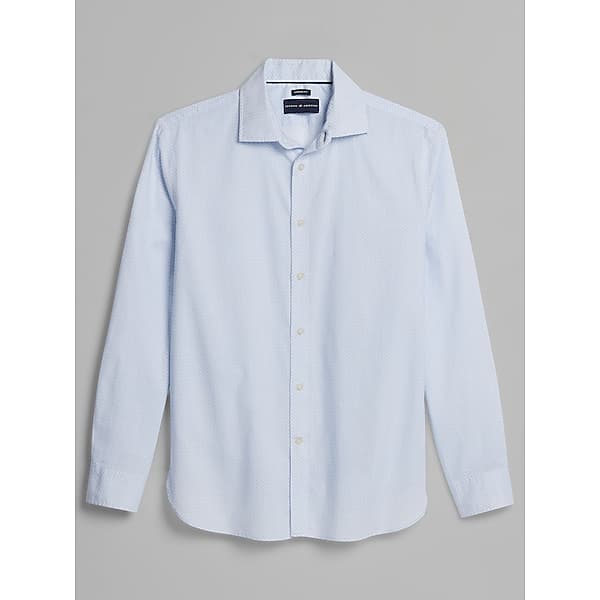 Joseph Abboud Men's Modern Fit Button Up Shirt Light Blue - Size: Medium TMW6BBW20014