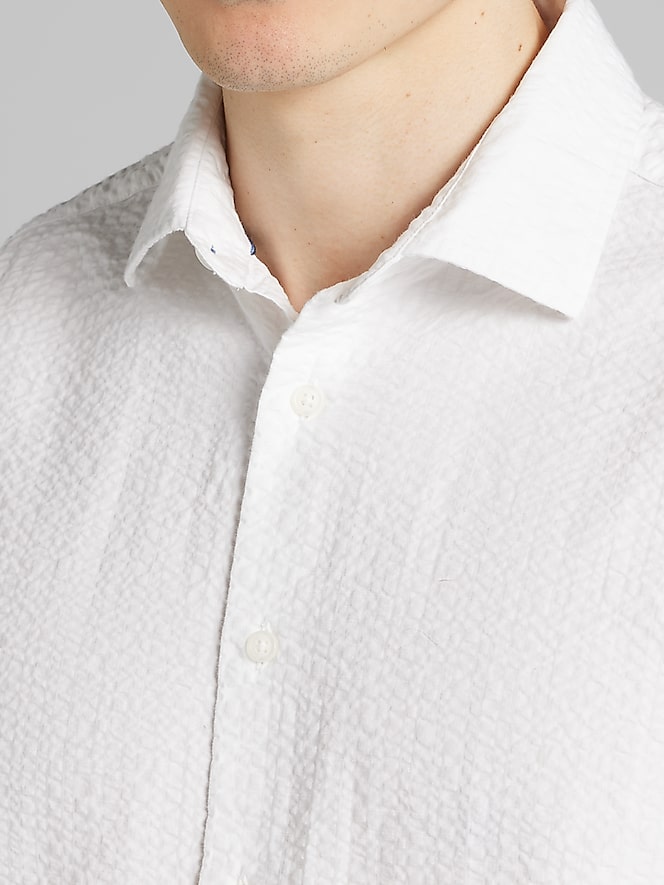 Joseph Abboud Modern Fit Seersucker Button Up Shirt