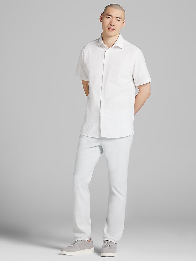 Joseph Abboud Modern Fit Seersucker Button Up Shirt