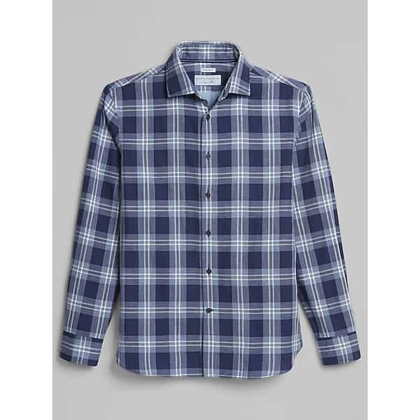 Joseph Abboud Men's Modern Fit Button Up Shirt Blue/Navy - Size: 3XLT TMW6BC350931