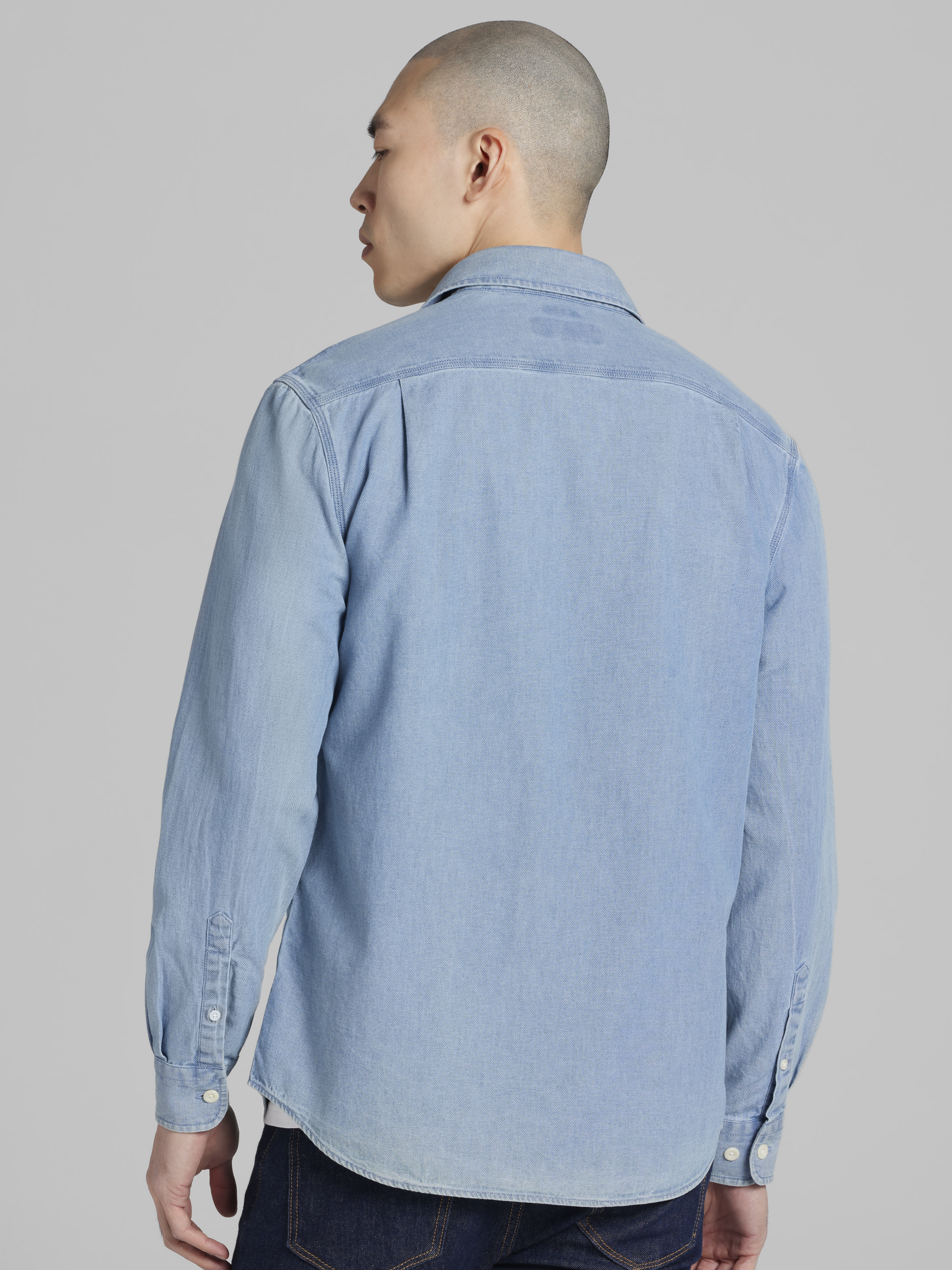 Modern Fit Bird's Eye Button Up Shirt