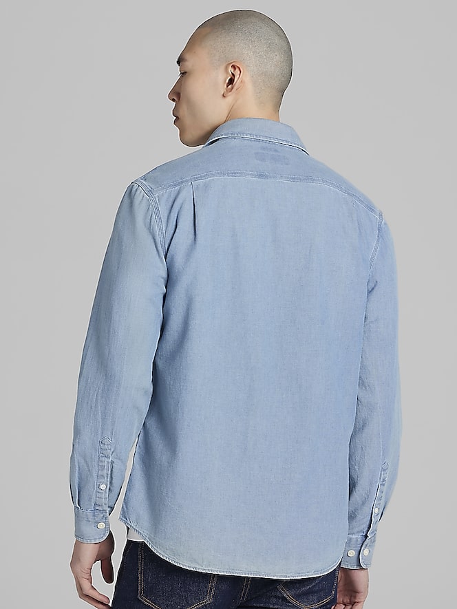 Joseph Abboud Modern Fit Chambray Button Up Shirt